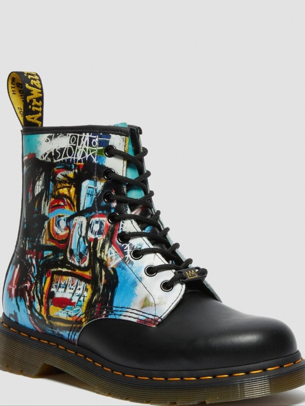 Dr. Martens x Jean Michel Basquiat Artsy Grunge Combat Boots Mens 6 / Womens 7